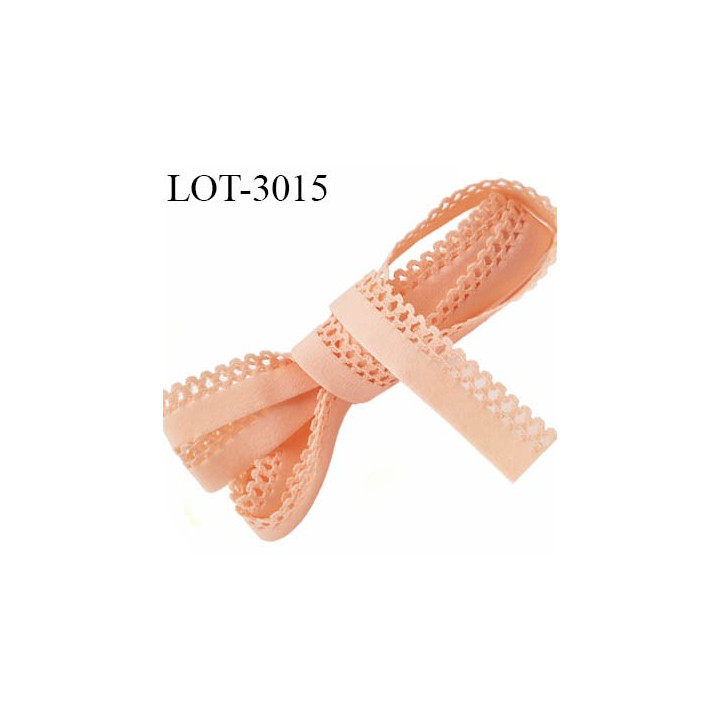Le lot de 10 mètres Elastique lingerie 13 mm picot haut de gamme saumon largeur 10 mm allongement +90% forte élasticité