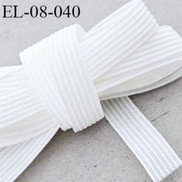 élastique 8 mm plat fin polyamide élasthanne spécial lingerie de marque fabriqué en France couleur naturel prix au mètre