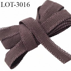 Le lot de 10 mètres Elastique lingerie 11 mm picot haut de gamme couleur taupe largeur 11 mm allongement +80% forte élasticité
