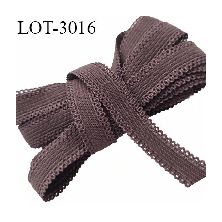 Le lot de 10 mètres Elastique lingerie 11 mm picot haut de gamme couleur taupe largeur 11 mm allongement +80% forte élasticité