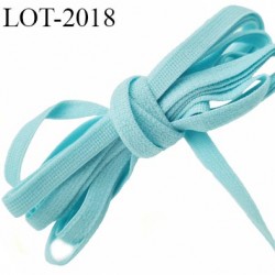 Le lot de 10 mètres Elastique 5 mm très doux couleur lagon allongement + 100 % forte élasticité largeur 5 mm