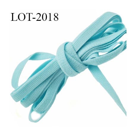 Le lot de 10 mètres Elastique 5 mm très doux couleur lagon allongement + 100 % forte élasticité largeur 5 mm