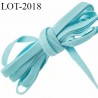 Le lot de 10 mètres Elastique 5 mm très doux couleur lagon allongement + 100 % forte élasticité largeur 5 mm