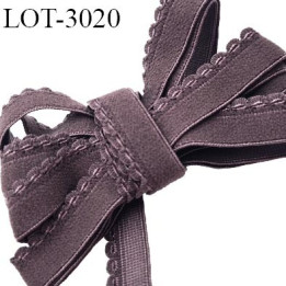 Elastique lingerie 10 mm picot haut de gamme couleur bleu nuit largeur 10 mm élasticité +160% prix au mètre