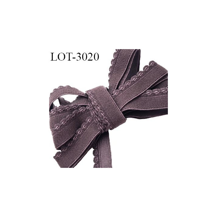 Le lot de 10 mètres Elastique lingerie 12 mm picot haut de gamme couleur taupe largeur 12 mm allongement +100% élasticité souple
