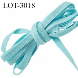 Le lot de 10 mètres Elastique 5 mm très doux couleur lagon allongement + 100 % forte élasticité largeur 5 mm