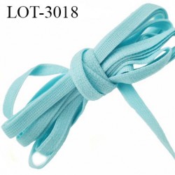 Le lot de 10 mètres Elastique 5 mm très doux couleur lagon allongement + 100 % forte élasticité largeur 5 mm