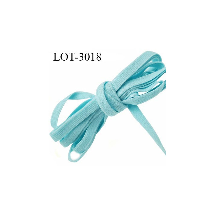 Le lot de 10 mètres Elastique 5 mm très doux couleur lagon allongement + 100 % forte élasticité largeur 5 mm