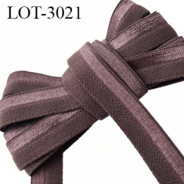 Le lot de 10 mètres Elastique 15 mm pré plié couleur taupe allongement + 80 % forte élasticité largeur 15 mm