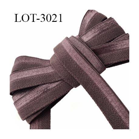 Le lot de 10 mètres Elastique 15 mm pré plié couleur taupe allongement + 80 % forte élasticité largeur 15 mm