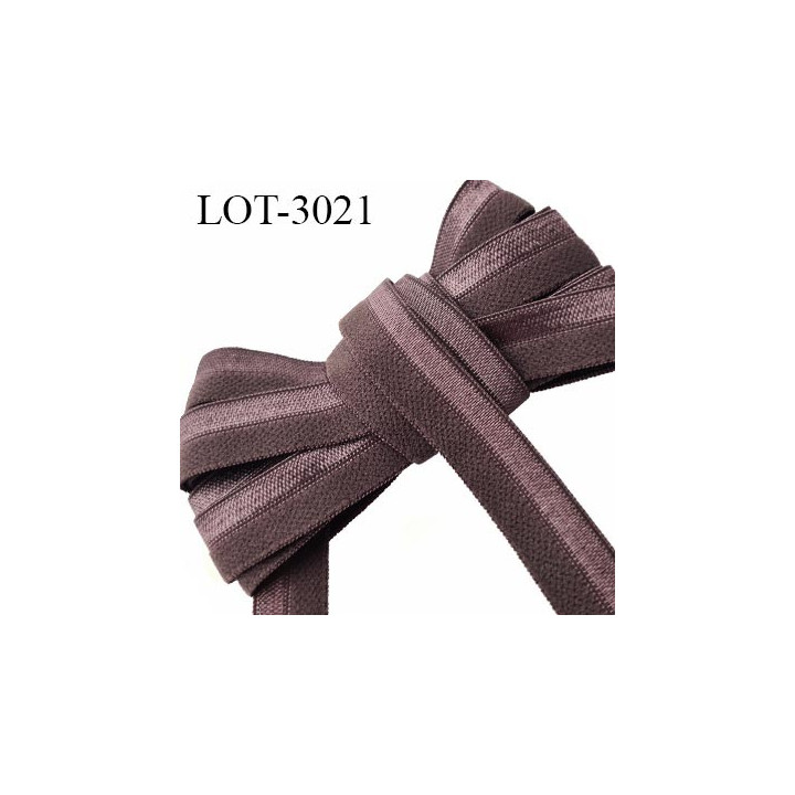Le lot de 10 mètres Elastique 15 mm pré plié couleur taupe allongement + 80 % forte élasticité largeur 15 mm