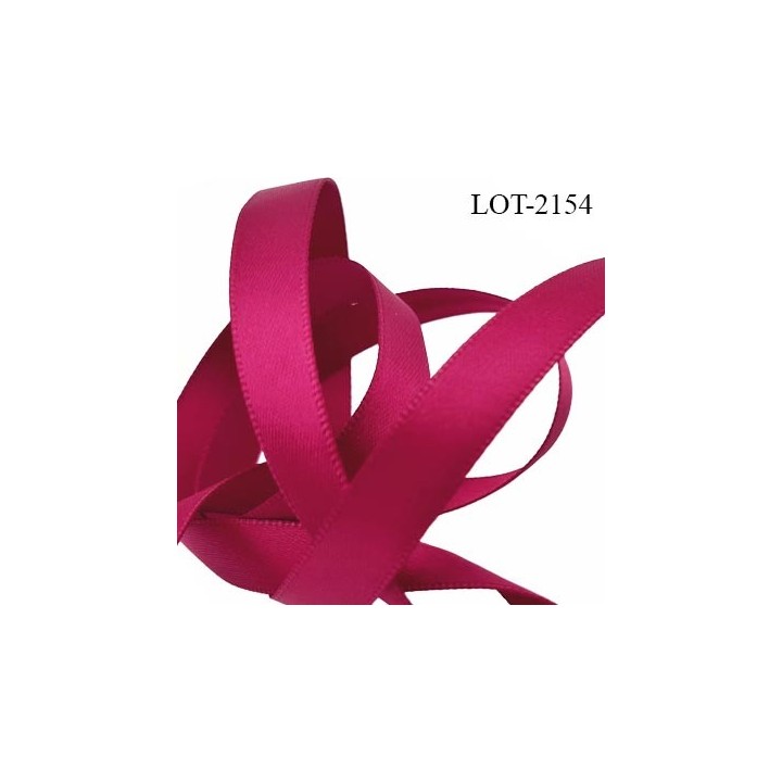 Le lot de 10 mètres Galon ruban 9 mm satin couleur fuchsia foncé double face très solide largeur 9 mm