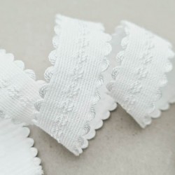 Le lot de 10 mètres d'élastique 24 mm bretelle et lingerie un coté doux haut gamme couleur naturel forte élasticité