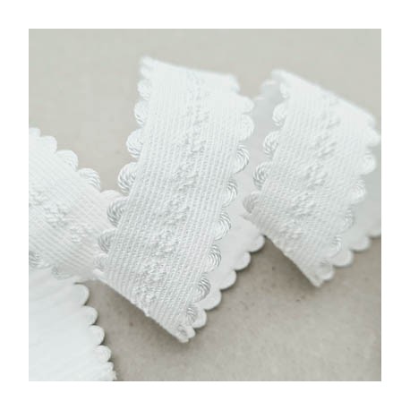 Le lot de 10 mètres d'élastique 24 mm bretelle et lingerie un coté doux haut gamme couleur naturel forte élasticité