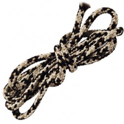 Cordon ou lacet 4 mm synthétique très très solide couleur beige et marron diamètre 4 mm prix au mètre
