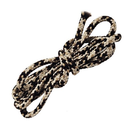 Cordon ou lacet 4 mm synthétique très très solide couleur beige et marron diamètre 4 mm prix au mètre