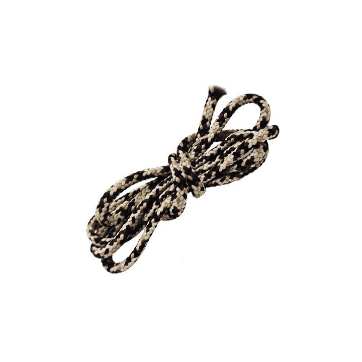 Cordon ou lacet 4 mm synthétique très très solide couleur beige et marron diamètre 4 mm prix au mètre