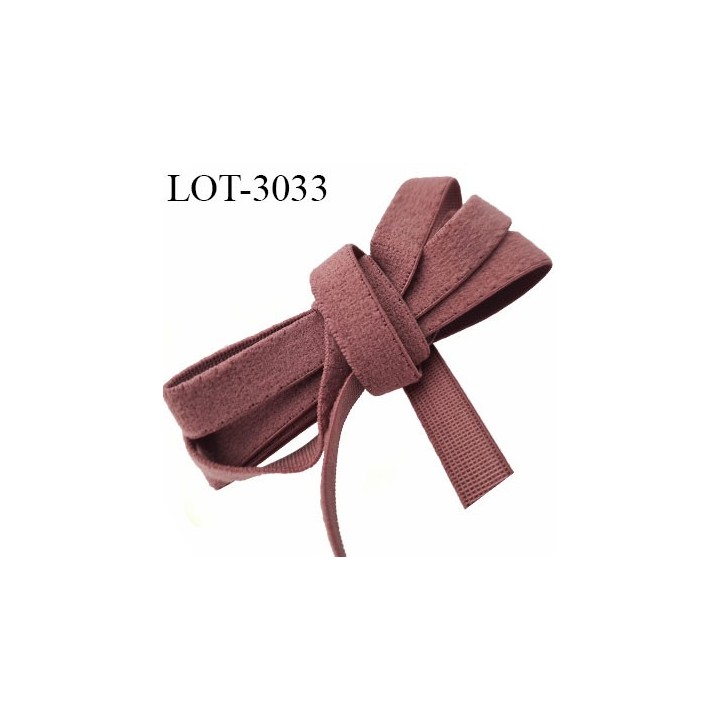 Le lot de 10 mètres d'élastique plat largeur 10 mm couleur rose dusty  fabriqué en FRANCE
