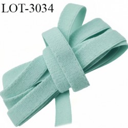 Le lot de 10 mètres d'élastique plat largeur 10 mm couleur vert d'eau fabriqué en FRANCE