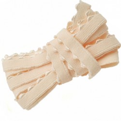 Le lot de 10 mètres d'élastique picot lingerie et autres largeur 9 mm couleur crème rosé allongement + 100 % bonne élasticité