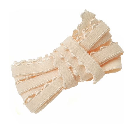 Le lot de 10 mètres d'élastique picot lingerie et autres largeur 9 mm couleur crème rosé allongement + 100 % bonne élasticité