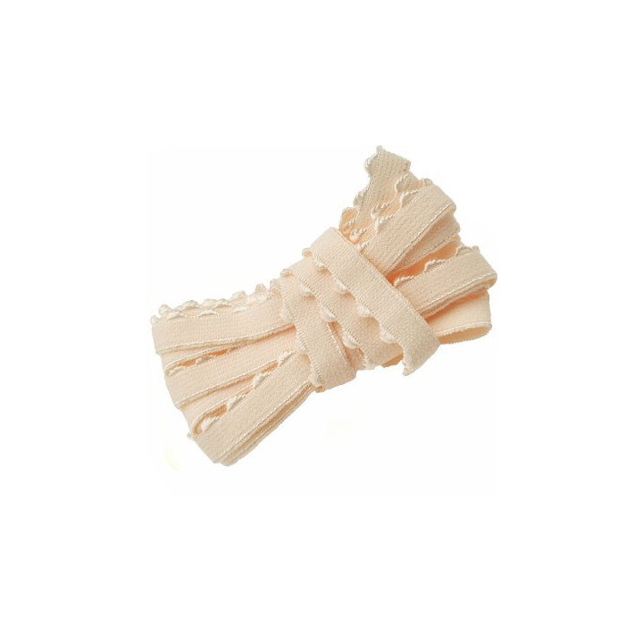 Le lot de 10 mètres d'élastique picot lingerie et autres largeur 9 mm couleur crème rosé allongement + 100 % bonne élasticité