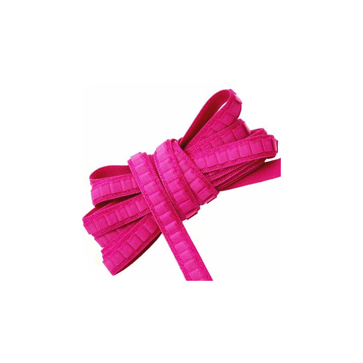 Le lot de 10 mètres d'élastique lingerie et autres largeur 9 mm couleur fuchsia allongement + 40 % forte élasticité