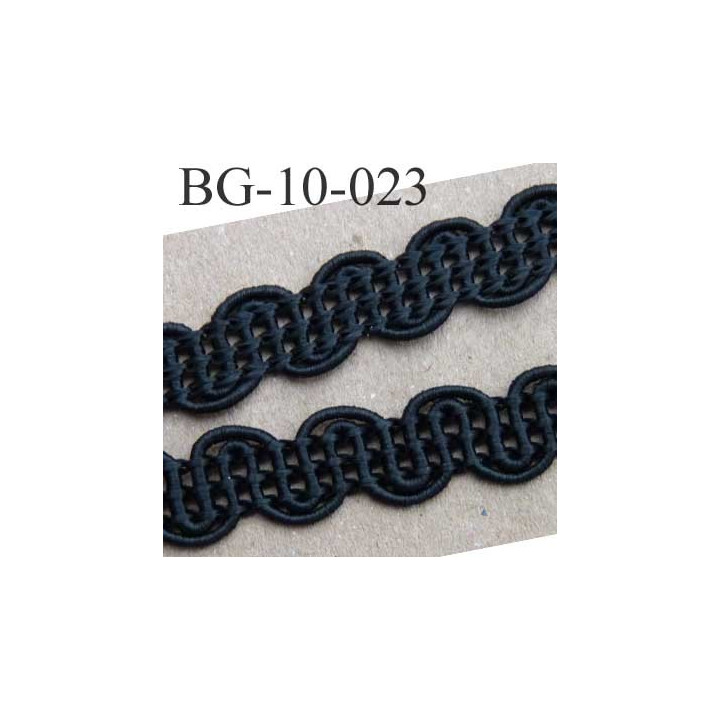 biais galon dentelle ruban largeur 10 mm couleur noir très solide vendue au mètre