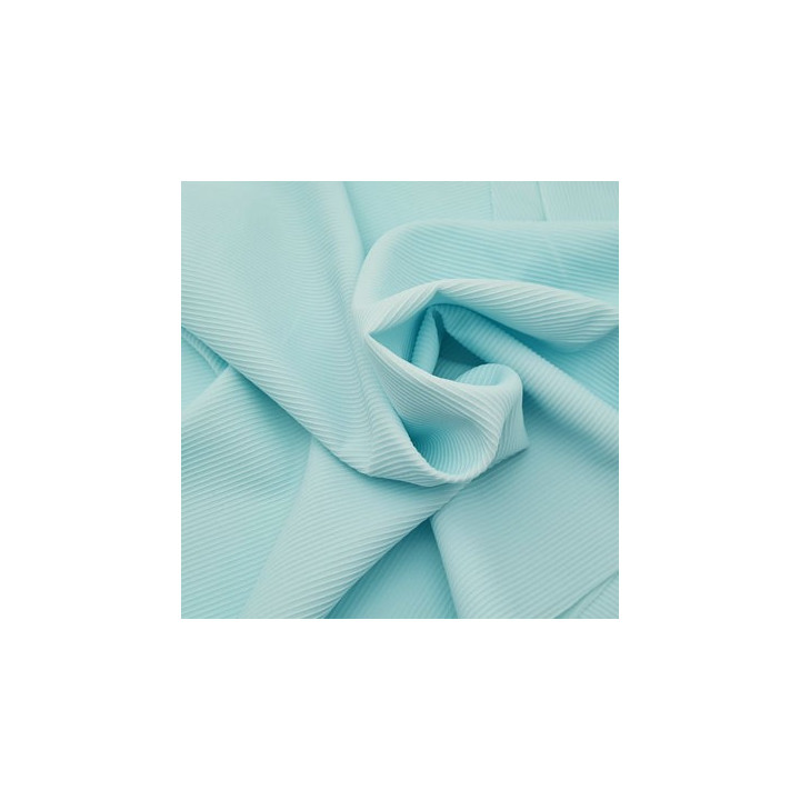 Tissu lingerie et bain haut de gamme lycra élasthanne couleur lagon  100 grs au m2