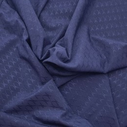 Tissu lycra élasthanne bleu marine à motifs haut de gamme 200 gr au m2  155 cm de large