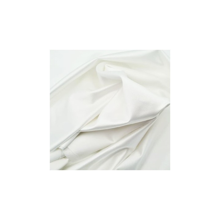 Tissu lingerie ou bain couleur naturel satin sur une face  très haut de gamme largeur 94 cm 260 grs au m2  prix pour 1 mètre