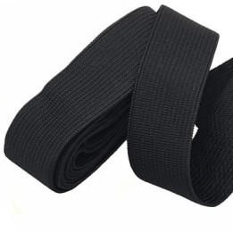 Le lot de 10 mètres  Elastique couture et autres 25 mm couleur noir superbe allongement + 110 % forte élasticité