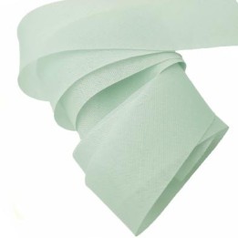 Le lot de 10 mètres de biais à plier largeur 30 mm galon synthétique couleur vert  lagon clair