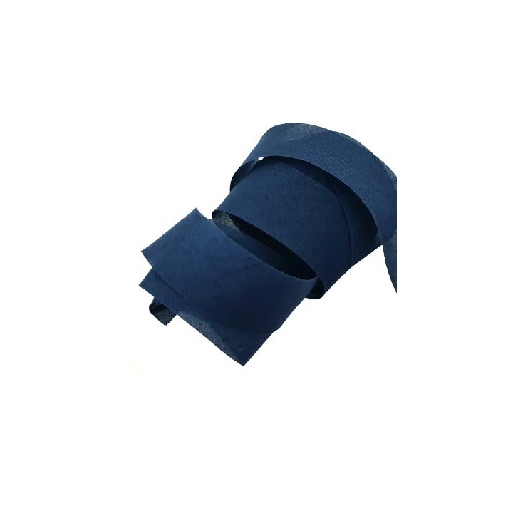 Le lot de 10 mètres de biais à plier largeur 30 mm galon synthétique couleur bleu