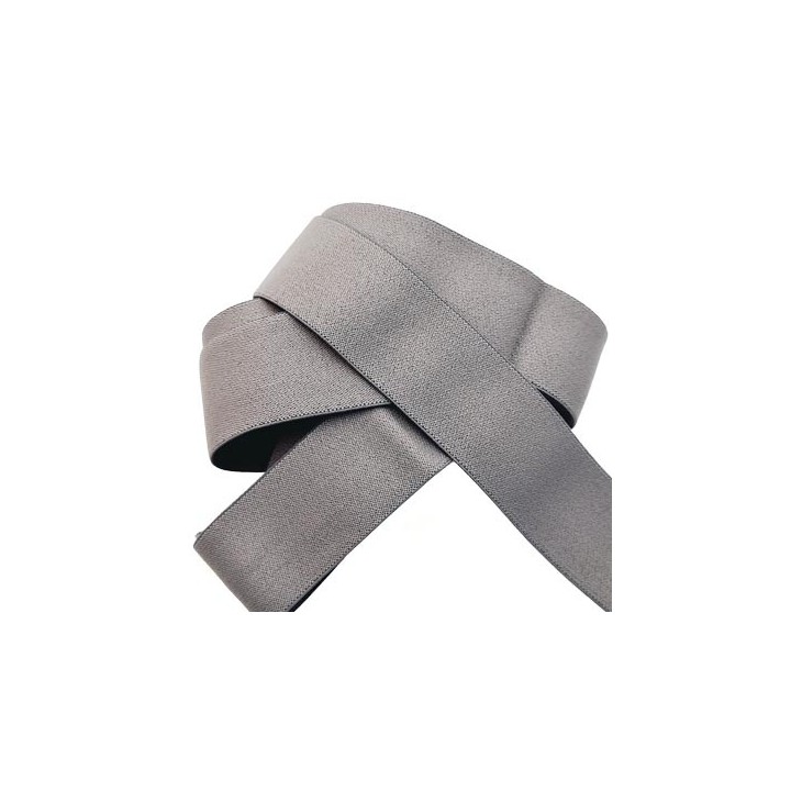 Le lot de 10 mètres Elastique 30 mm spécial caleçon lingerie, sport couleur gris très beau doux certifié oeko tex