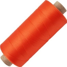 Bobine de 1000 m fil mousse polyamide n° 120 couleur orange tirant sur le rouille longueur de 1000 mètres bobiné en France