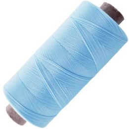 Bobine de 1000 m fil mousse polyamide n° 120 couleur bleu ciel longueur de 1000 mètres bobiné en france