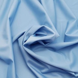 Tissu lycra élasthanne bleu satiné magnifique haut de gamme 290 gr au m2  95 cm de large prix au mètre