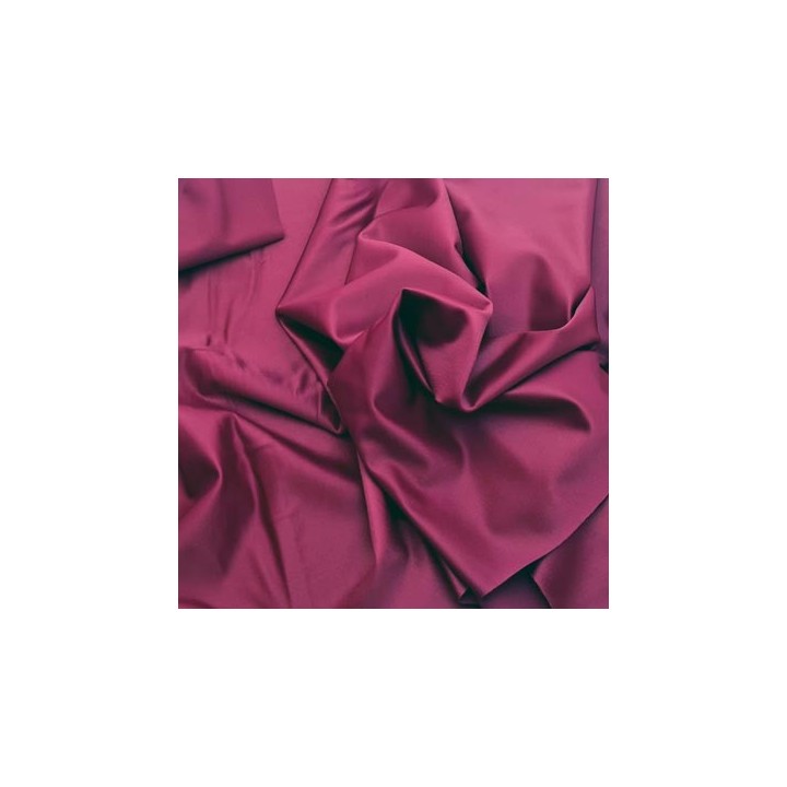 Tissu lycra élasthanne lie de vin bordeau clair magnifique haut de gamme 290 gr au m2  95 cm de large prix au mètre