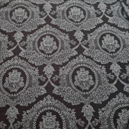 Tissu lycra élasthanne noir et gris haut de gamme 95 gr au m2  162 cm de large largeur des motifs 12 cm  prix au mètre
