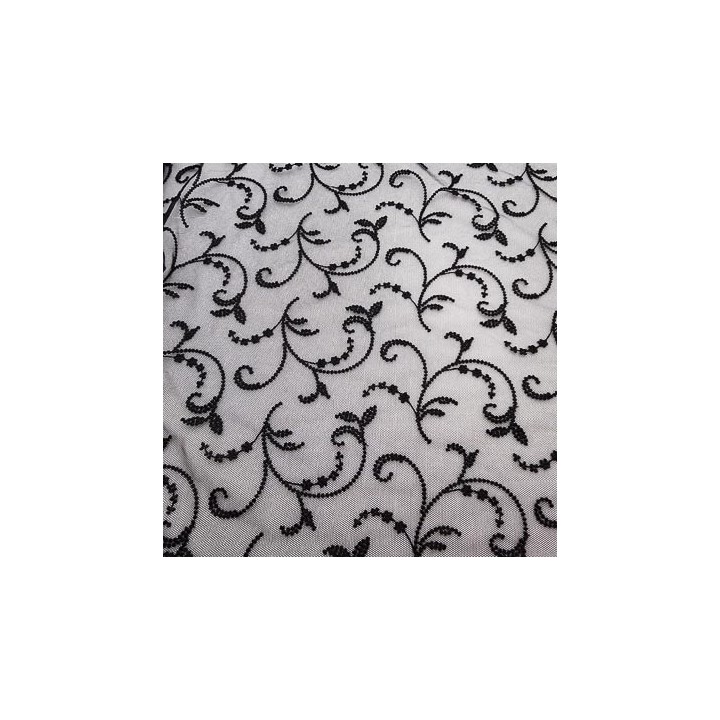copy of copy of copy of copy of copy of copy of copy of copy of Tissu lycra élasthanne noir à motifs haut de gamme 200 gr au m