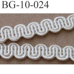 biais  galon ruban largeur 10 mm couleur écru brillant vendu au mètre