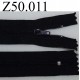 fermeture 50 cm noir non séparable zip nylon