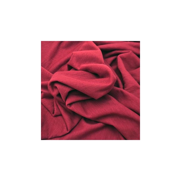 Tissu coton jersey spécial lingerie fond de culotte couleur rouille doux largeur 130 cm pour 1 mètre