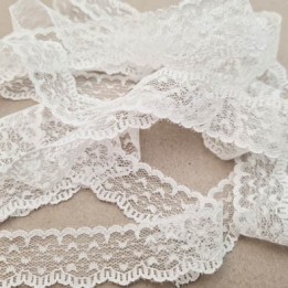 copy of copy of copy of copy of dentelle galon broderie anglaise 100 % coton blanc 25 mm vendu au mètre