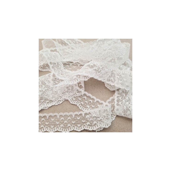 copy of copy of copy of copy of dentelle galon broderie anglaise 100 % coton blanc 25 mm vendu au mètre