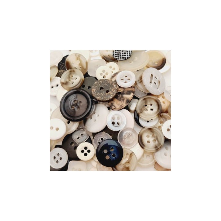 Le lot de plus de 100 boutons du 10 mm au 20 mm fabriqué en France livré en sachet un prix incroyable photo non contractuel