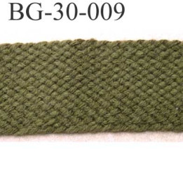 biais galon ruban couleur vert kaki très souple largeur 30 mm le mètre
