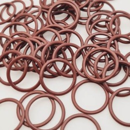 Le lot de 50 anneaux en métal lingeries  couleur marron, diamètre intérieur 15 mm diamètre extérieur 20 mm
