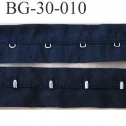 ruban galon bande agrafe couleur noir largeur 30 mm 100 % coton souple un mètre male et un mètre femèle